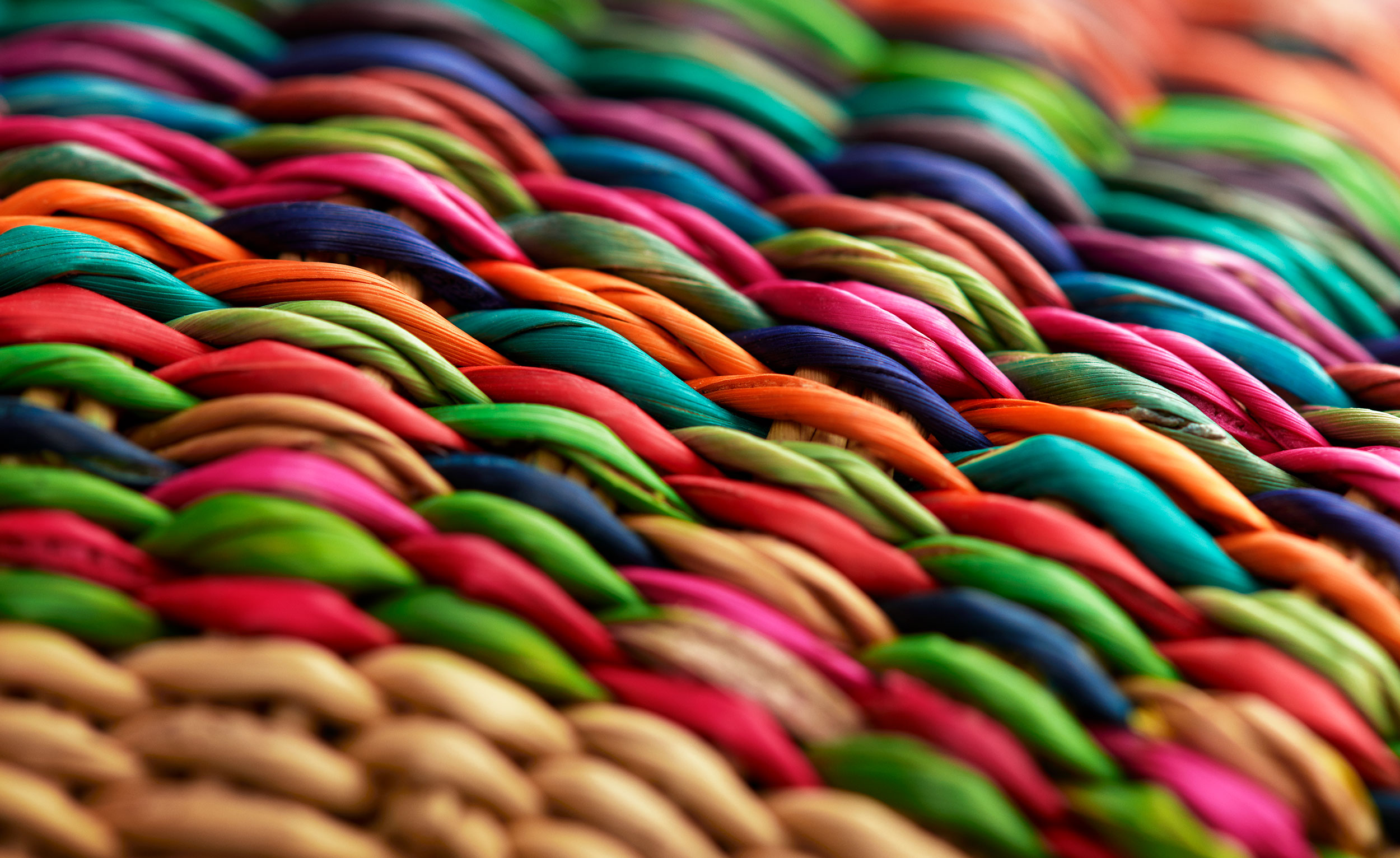 Macro Photography of a woven Basket